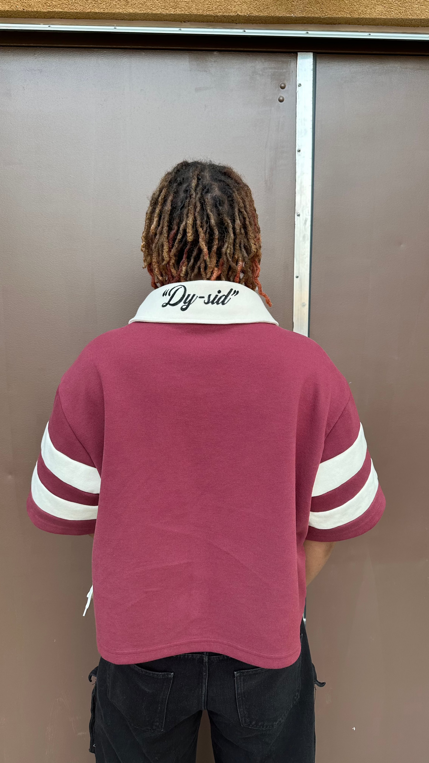 "Wine Red" Collared Shirt