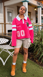"Bubblegum Pink" Polo Longsleeve