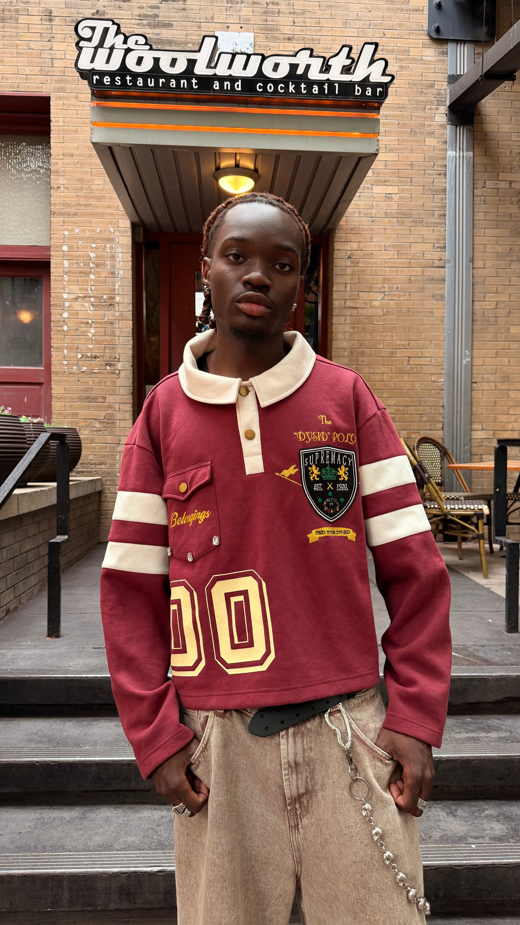"Wine Red" Polo Longsleeve