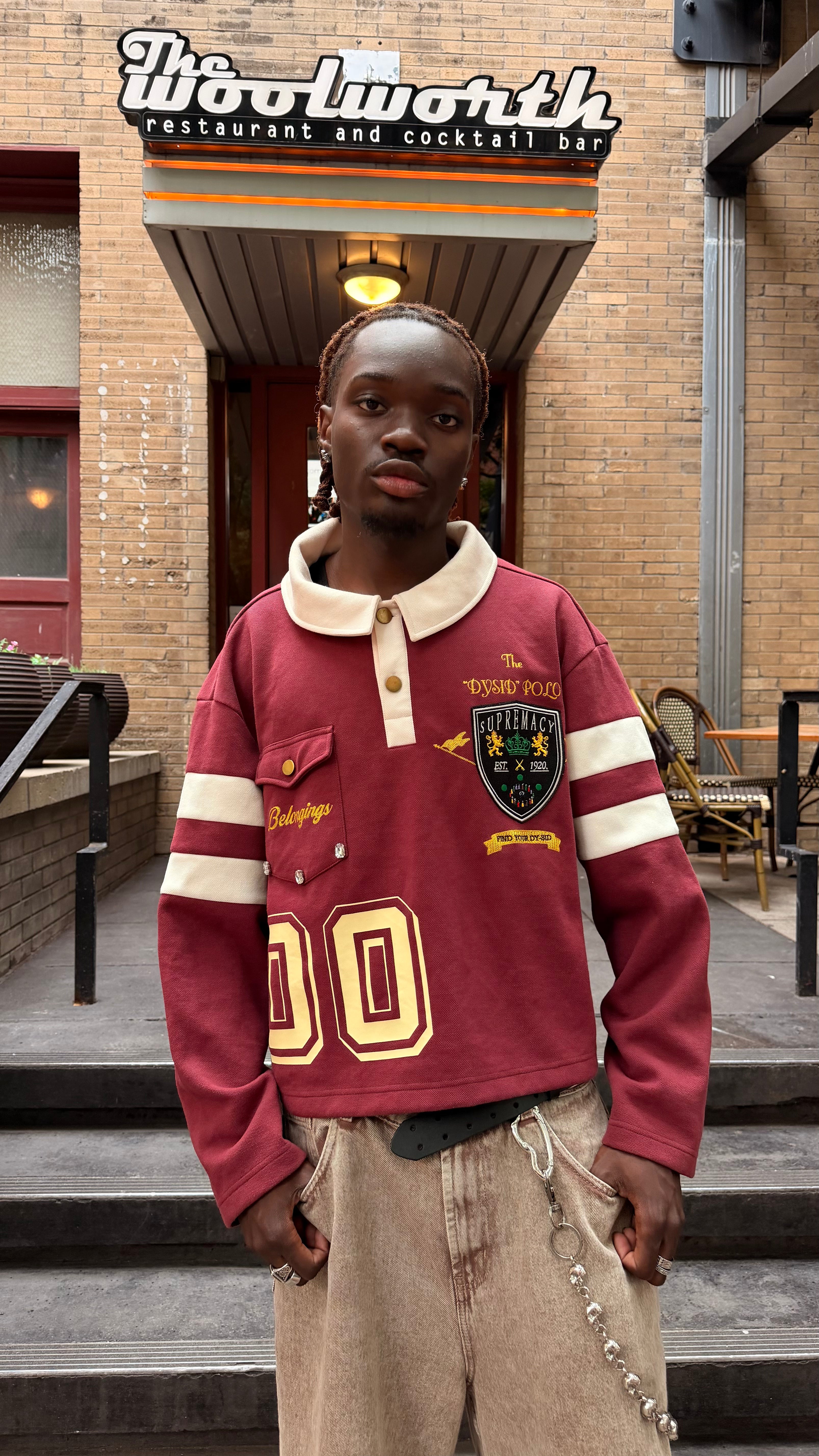 "Wine Red" Polo Longsleeve