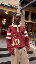 "Wine Red" Polo Longsleeve