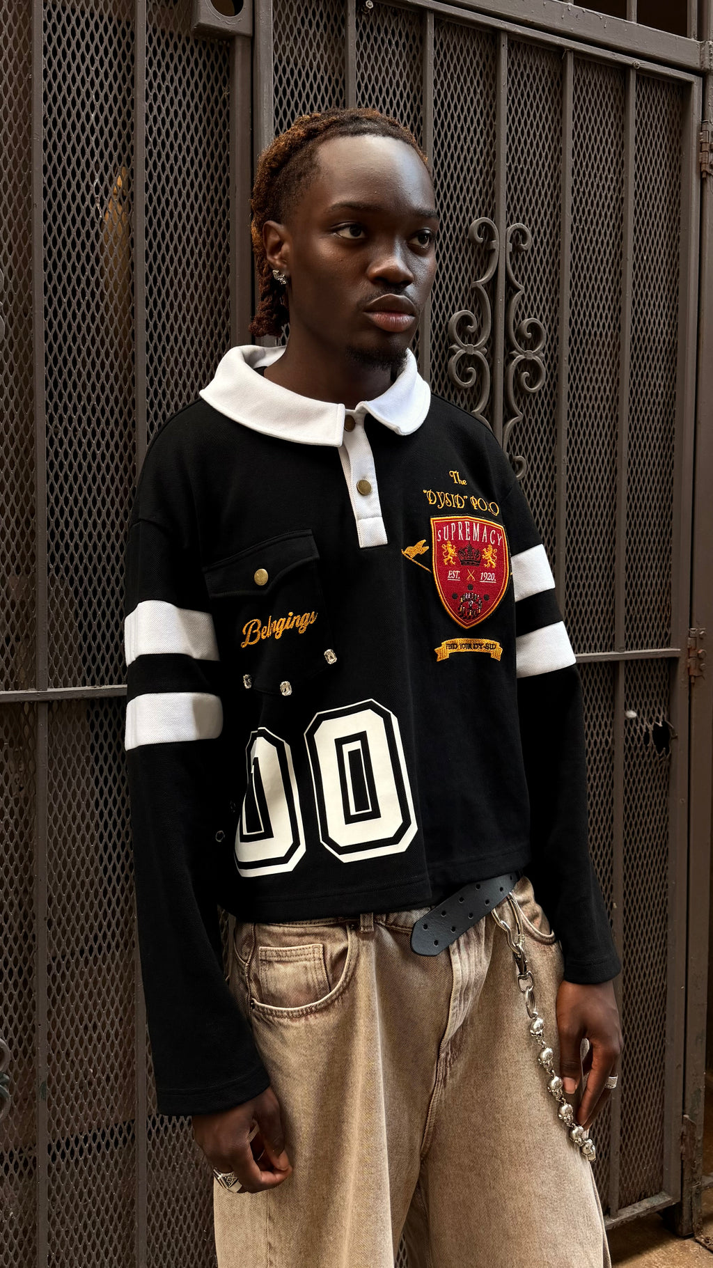 "Noir" Polo Longsleeve