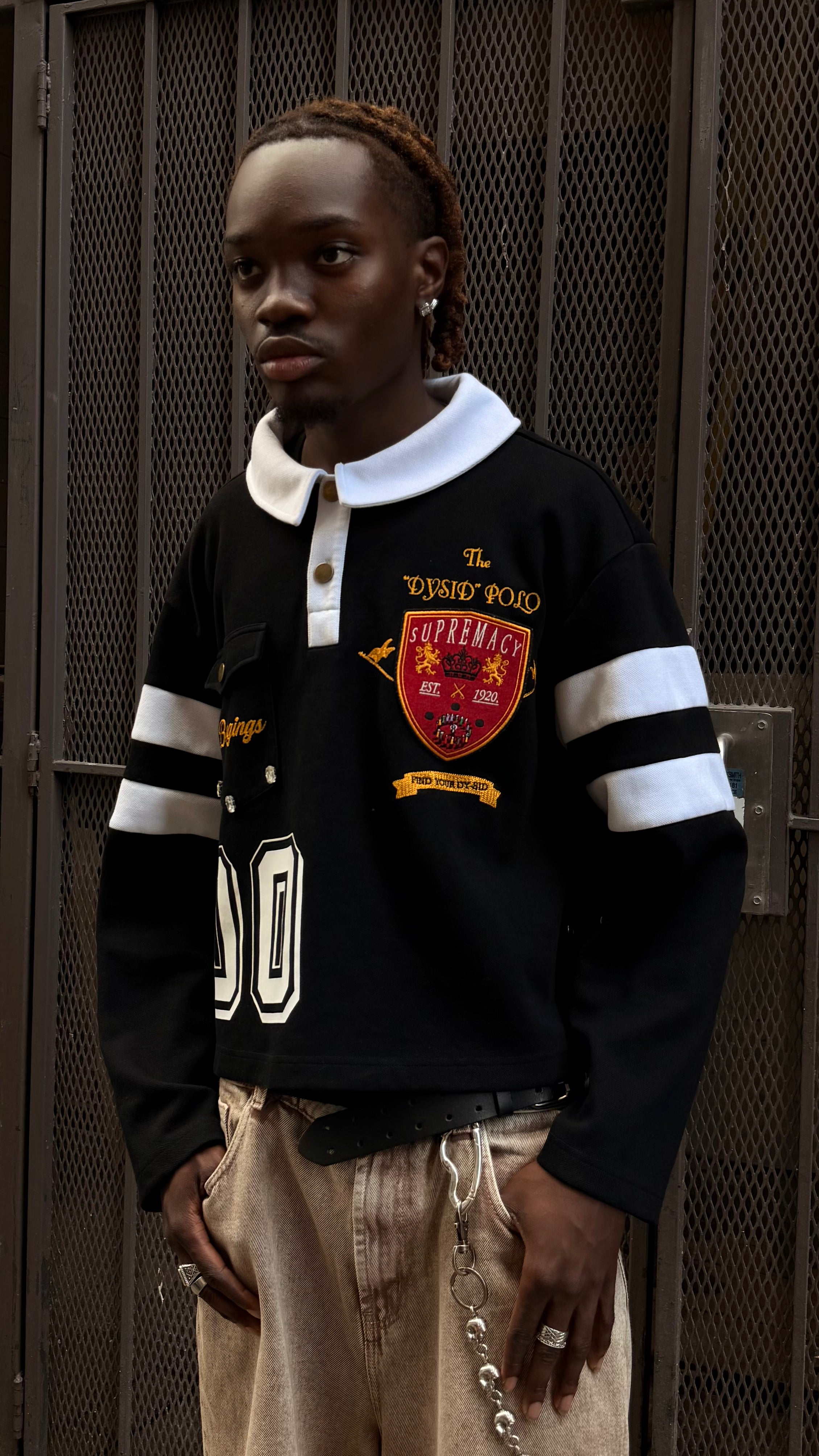 "Noir" Polo Longsleeve